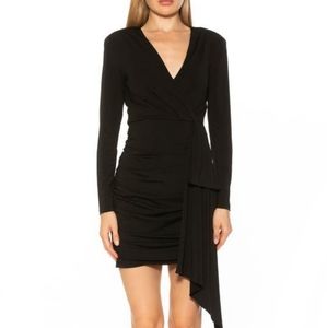 NWT. Alexia Admor black long sleeve mini dress.